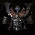 Wall mounted sculptural Samurai warrior mask